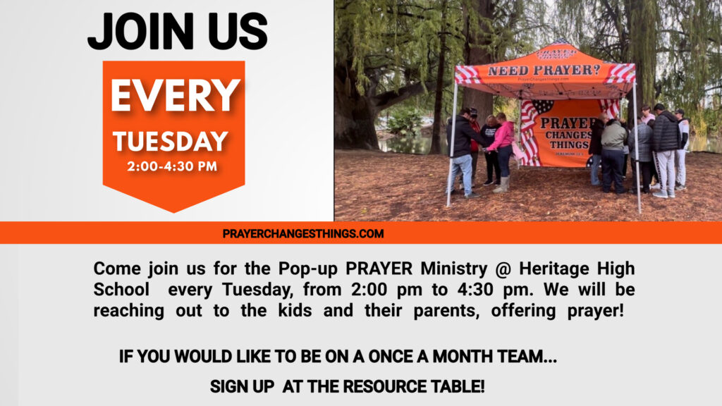 Pop-Up Prayer Ministry - U Turn for Christ